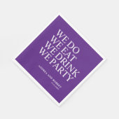 We Party bruiloft cocktail Servet (Hoek)