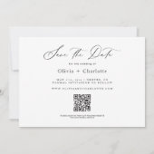 We passen gewoon leuk minimaal Save onze date paar Save The Date (Achterkant)