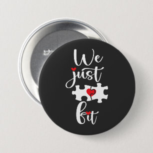 We passen gewoon Valentijnsdag aan Ronde Button 7,6 Cm