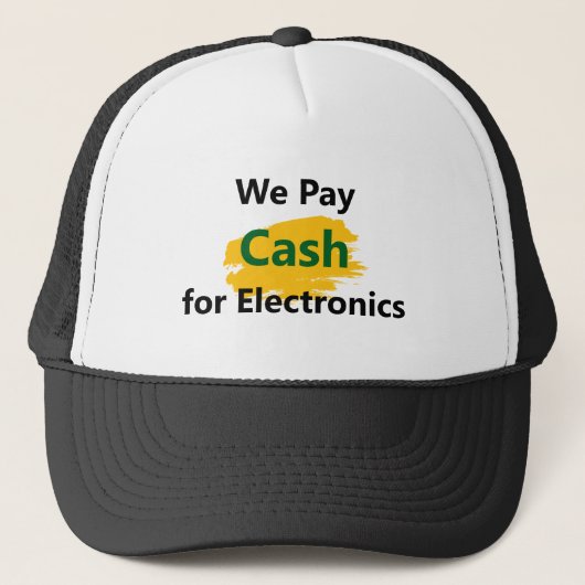 We Pay Cash for Electronics Trucker Pet (Voorkant)
