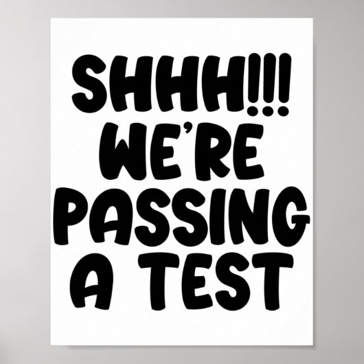 We pingen een test grappige test dag 2022 testen l poster (Voorkant)