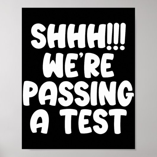 We pingen een test grappige test dag 2024 testen l poster (Voorkant)