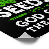 We Plant zaait God en geeft het oogste boerenleven Poster (Hoek)