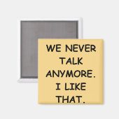 We praten nooit magneet (Voorkant / Achterkant)