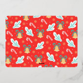 We probeerden | Vreemde kerst | Horizontaal fotoge Folie Feestdagenkaart (Achterkant)