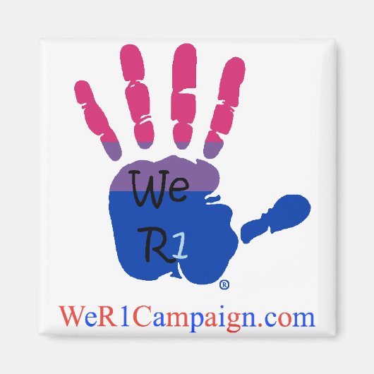 We R1 Biseksuele Handmagneet Magneet (Voorkant)