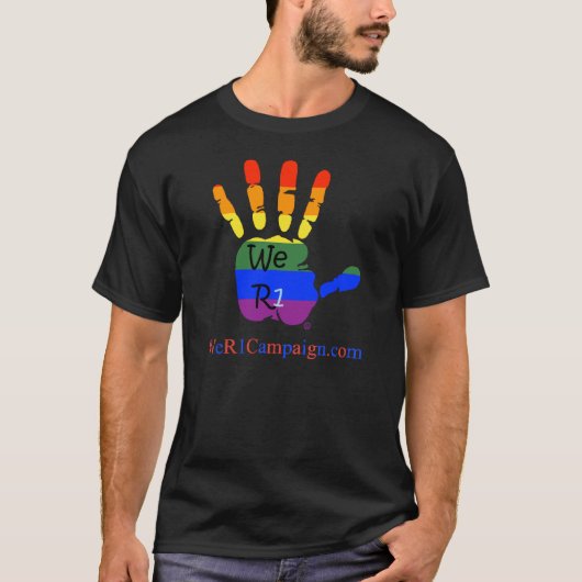 We R1 regenboogLogo T-shirt (Voorkant)