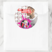 WE R KOELER DAN JIJ (Serie 2) Ronde Sticker (Tas)