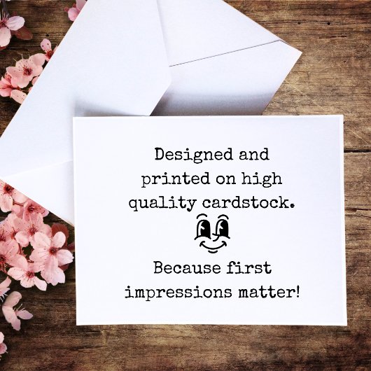 We raken in paniek als je weg bent (zoals een wifi bedankkaart