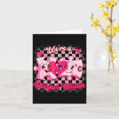 We’re A Perfect Match Love Puzzle Funny Valentines Kaart (Gele Bloem)
