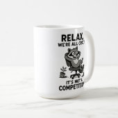 We’re All Crazy Funny Sarcastic Mental Health Humo Koffiemok (Voorkant rechts)