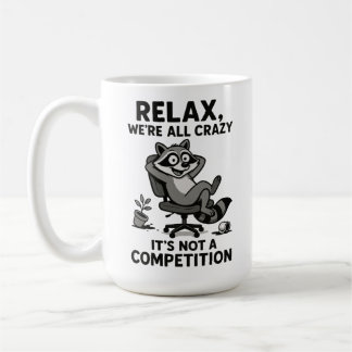 We’re All Crazy Funny Sarcastic Mental Health Humo Koffiemok