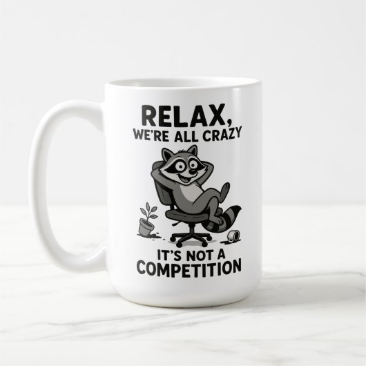 We’re All Crazy Funny Sarcastic Mental Health Humo Koffiemok (Links)
