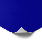 We’re Back Blauw Poster (Hoek)