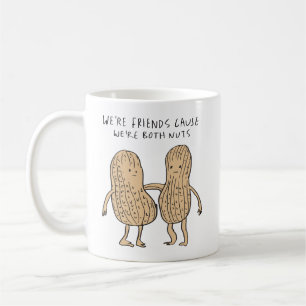 We’re Both Nuts Pinda Vrienden Pun Koffiemok