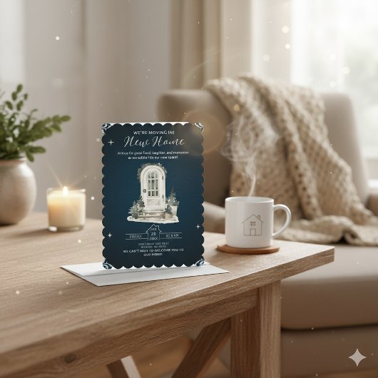We’re Moving In! New Home Housewarming Invitation Kaart