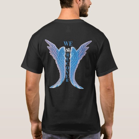 We Recover - NA Narcotics Anonymous T-shirt (Achterkant)