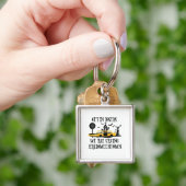 We redden de stad van de stad. sleutelhanger (Hand)