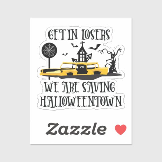 We redden de stad van de stad. sticker (Vel)