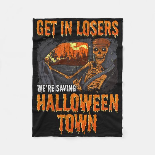 We redden Halloween Town. Fleece Deken (Voorkant)