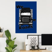We regelen de wegen (Semi) Poster (Thuiskantoor)