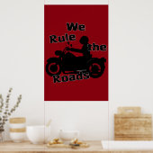 We regelen het Poster van de Wegen (Biker) (Keuken)