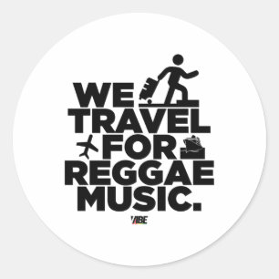 We reizen voor reggae muziek Sticker