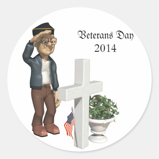 We respecteren onze vesten - ronde sticker (Voorkant)