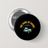 We Ride At Dawn Golf Ronde Button 5,7 Cm (Voorkant /achterkant)