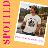 We Ride At Dawn Grappige Wasbeer Tri-Blend Shirt