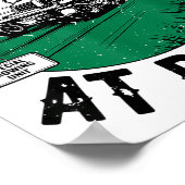 We Ride At Dawn Lawn Mower Zero-turn Funny Dad Mow Poster (Hoek)