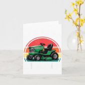 We Ride At Dawn Riding Lawn Mower Toddler Funny Mo Kaart (Gele Bloem)