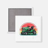 We Ride At Dawn Riding Lawn Mower Toddler Funny Mo Magneet (Voorkant / Achterkant)