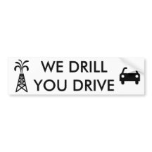 We rijden, jij rijdt witte Bumpersticker