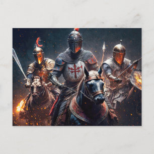 We rijden na middernacht illustratie briefkaart