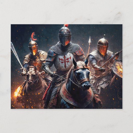 We rijden na middernacht illustratie briefkaart (Voorkant)