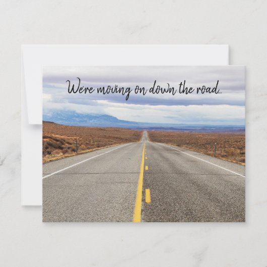 We rijden over de Scenic Highway-foto Aankondiging (Voorkant)