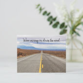 We rijden over de Scenic Highway-foto Aankondiging (Staand voorkant)