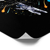 We Rise By Lifting Others Astronaut Sitive Motivat Poster (Hoek)