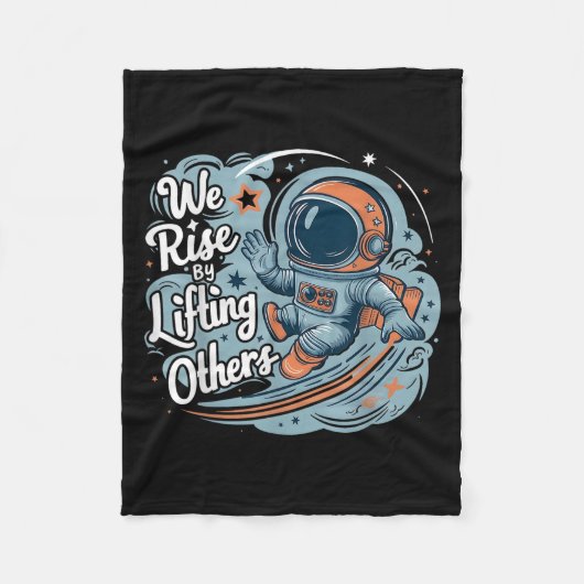 We Rise By Lifting Others Motivational Quote Women Fleece Deken (Voorkant)