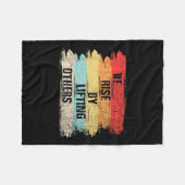 We Rise By Lifting Others Motivational Quotes  Fleece Deken (Voorkant (Horizontaal))
