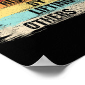 We Rise By Lifting Others Motivational Quotes  Poster (Hoek)