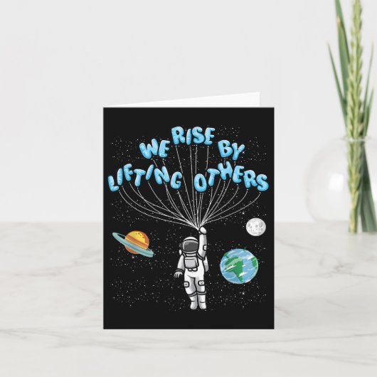 We Rise Motivational Quote - Clic Fit, Short Sleev Kaart (Voorkant)