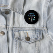 We Rise Motivational Quote - Clic Fit, Short Sleev Ronde Button 5,7 Cm (In situ)