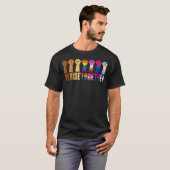We Rise Together Black Pride BLM LGBT Raised Fist T-shirt (Voorkant volledig)
