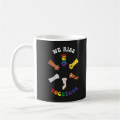 We Rise Together | Paw Print | Diversity | Unity Koffiemok (Links)