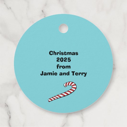We Rizz You a Merry Christmas Custom Santa Bedankjes Labels (Achterkant)