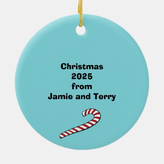 We Rizz You a Merry Christmas Custom Santa Keramisch Ornament (Achterkant)