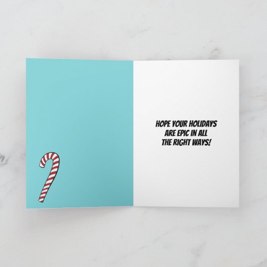 We Rizz You A Merry Christmas Funny Santa Feestdagen Kaart (Binnen)