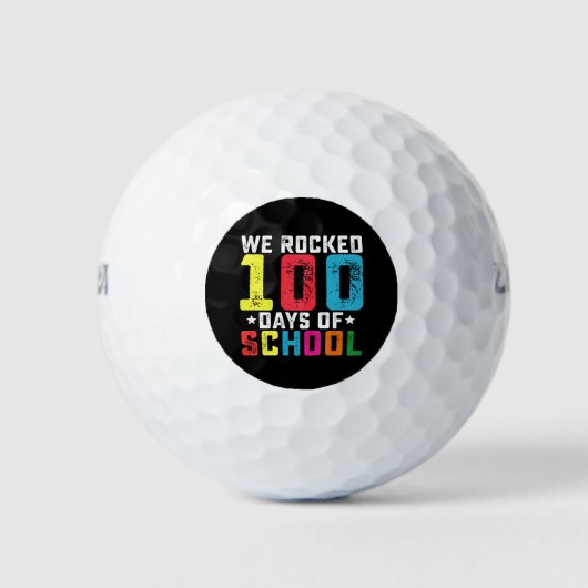 We Rocked 100 dagen school leraar student Golfballen (Voorkant)